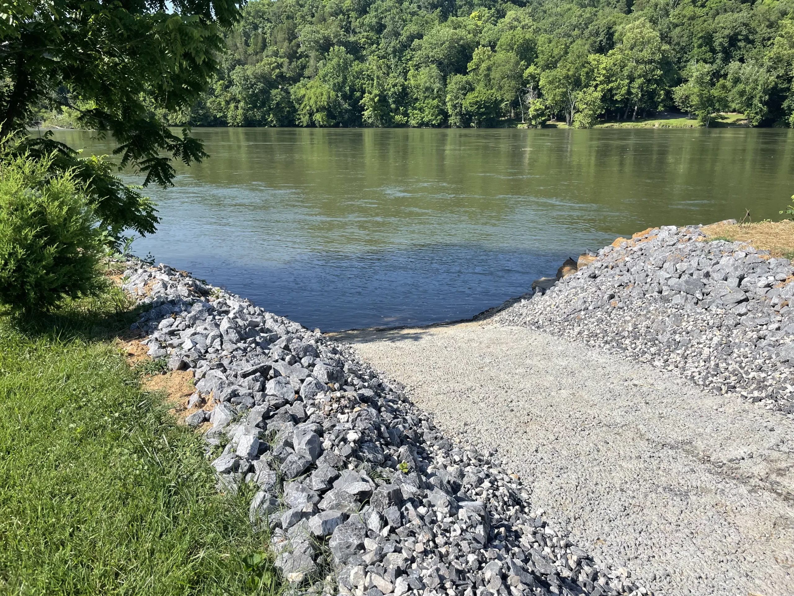 boat ramp after construction