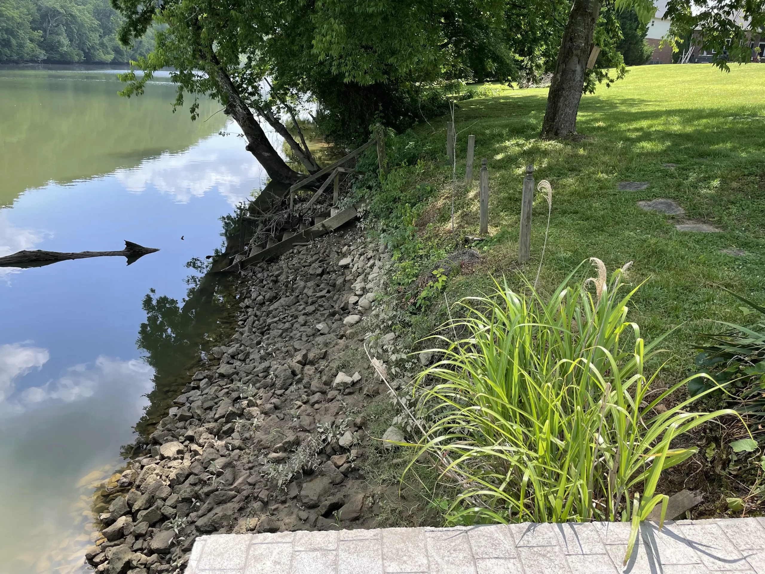 boat ramp before construction